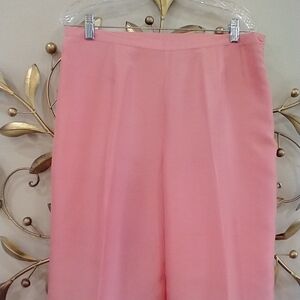 ROBBIE BEE PINK SILK PANTS